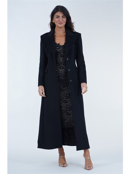 Cappotto nero Spelli in misto lana Alma Sanchez | SPELLI-PNERO